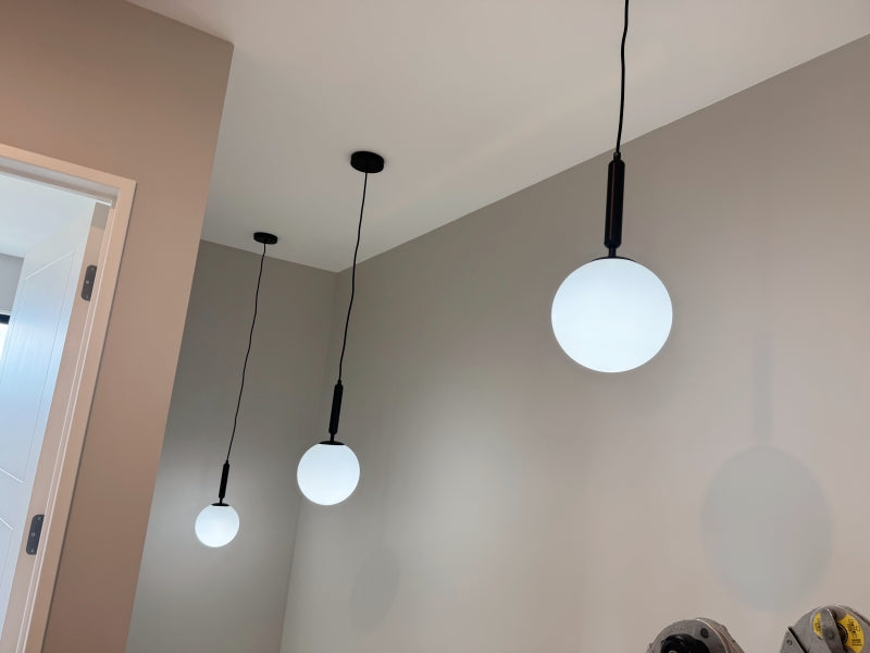Black Modern Pendant Light P107-Black - Galaxy Lighting NZ