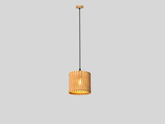 Wood Pendant Light P106-18cm,Two Sizes - Galaxy Lighting NZ
