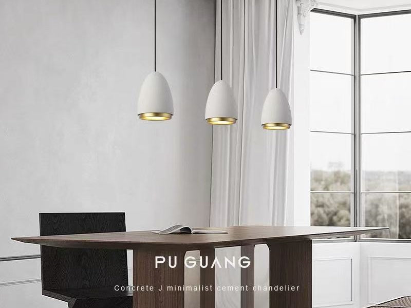 Concrete Pendant Light P109-Beige - Galaxy Lighting NZ
