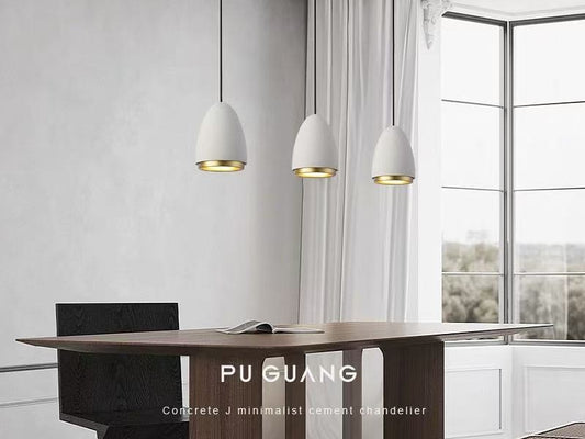 Concrete Pendant Light P109-Beige - Galaxy Lighting NZ