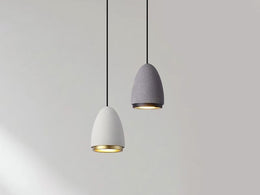 Concrete Pendant Light P109-Grey - Galaxy Lighting NZ