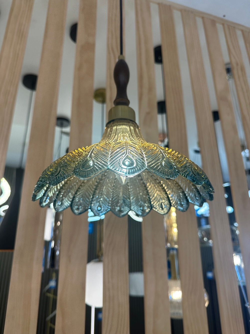 Vintage Glass Pendant Light P110