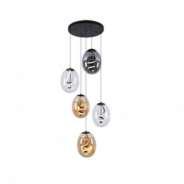 Spiral Glass LED Cluster Chandelier P122-50