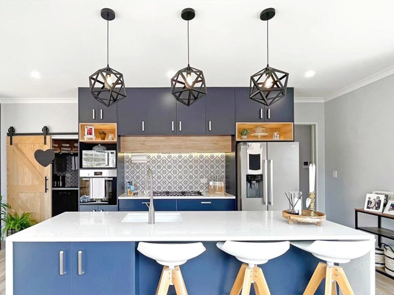 Black Pendant Light ,Three Sizes P124-35cm - Galaxy Lighting NZ