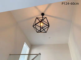Black Pendant Light ,Three Sizes P124-60cm - Galaxy Lighting NZ