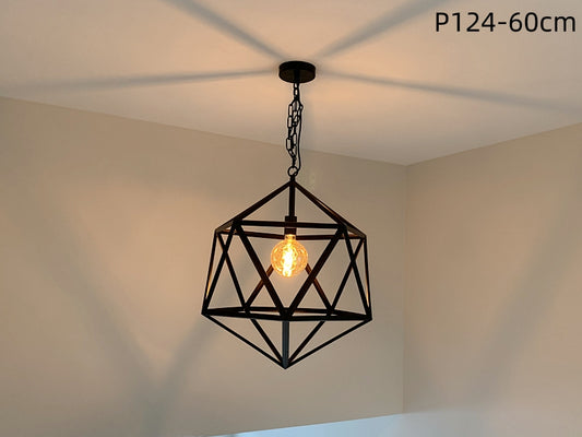 Black Pendant Light ,Three Sizes P124-60cm - Galaxy Lighting NZ