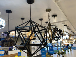 Black Pendant Light ,Three Sizes P124-60cm - Galaxy Lighting NZ