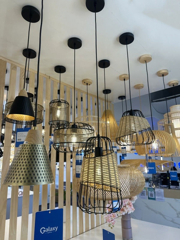 Hemp Rope Pendant Light P126 - Galaxy Lighting NZ