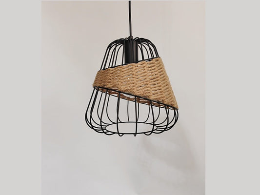 Hemp Rope Pendant Light P126 - Galaxy Lighting NZ