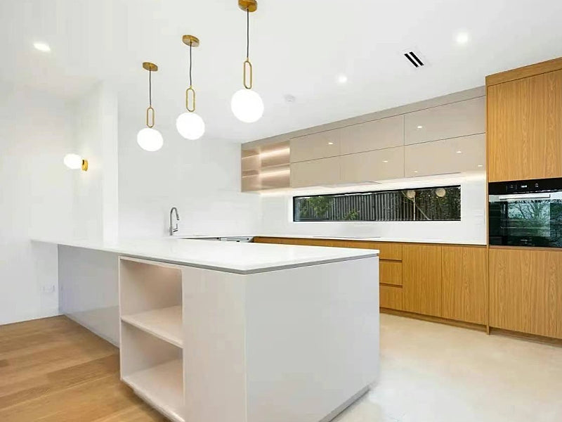 Gold Metal With Frosted Glass Modern Kitchen/Bedside Pendant Light P131 - Galaxy Lighting NZ