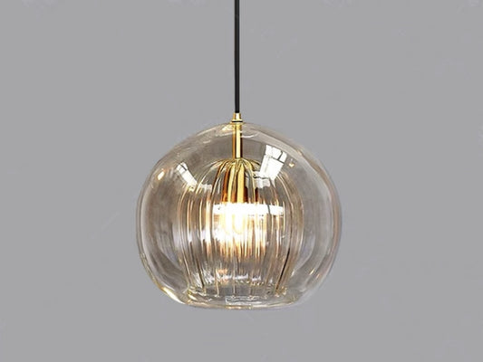 Amber Color Glass Pendant Light P133-Amber - Galaxy Lighting NZ