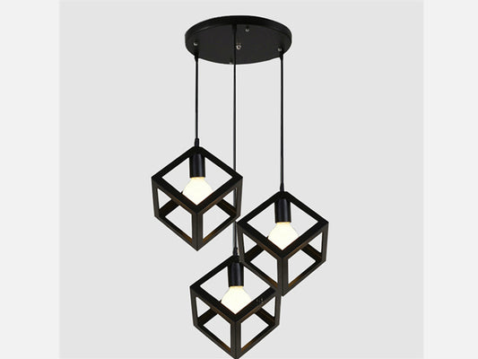 Round Base Black Pendant Light P134*3 - Galaxy Lighting NZ