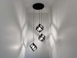 Round Base Black Pendant Light P134*3 - Galaxy Lighting NZ