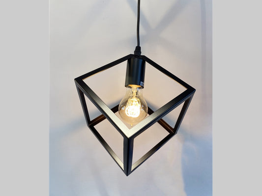 Single Black Pendant Light P134 - Galaxy Lighting NZ
