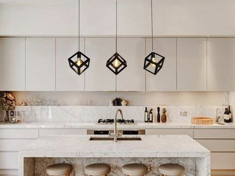 Single Black Pendant Light P134 - Galaxy Lighting NZ
