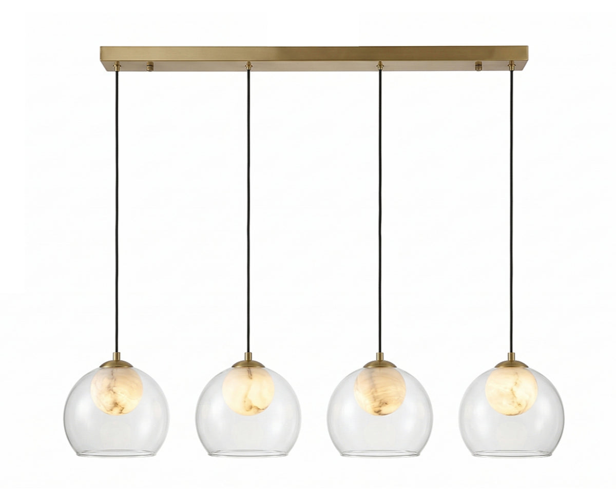 Glass LED Linear Pendant Light P136-1M