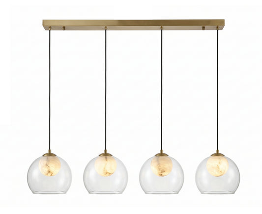 Glass LED Linear Pendant Light P136-1M