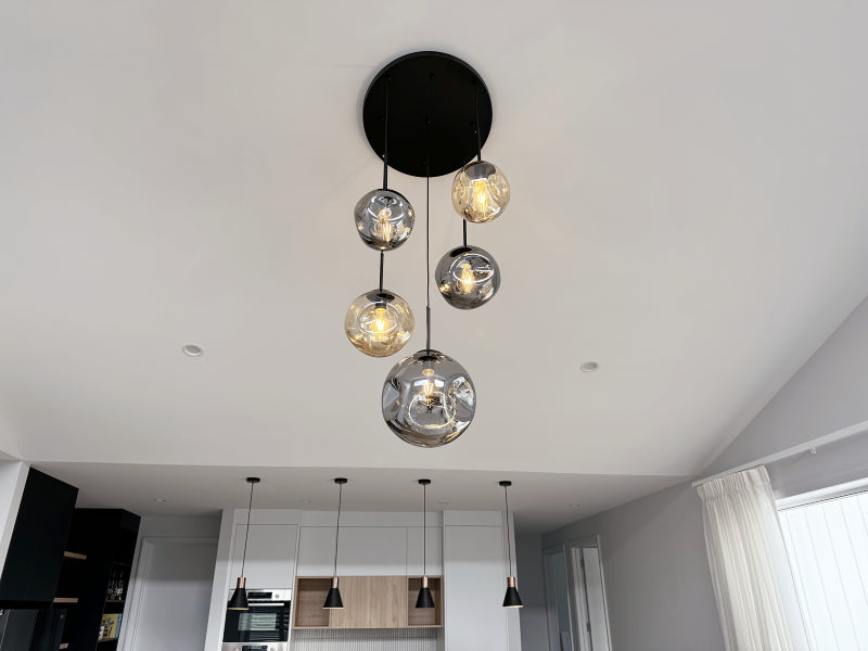 Glass Pendant Light P137-50cm - Galaxy Lighting NZ