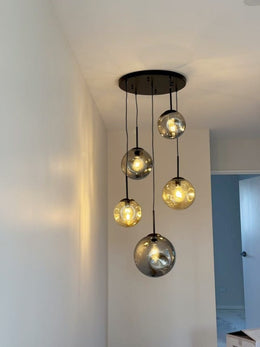 Glass Pendant Light P137-50cm - Galaxy Lighting NZ