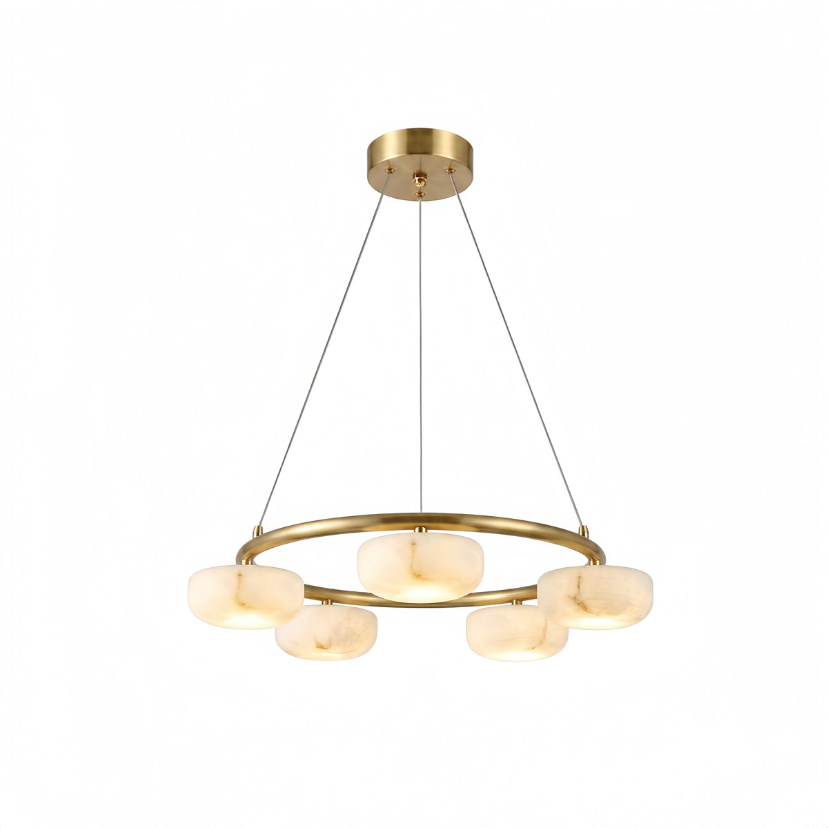 Copper LED Ring Pendant P138-600
