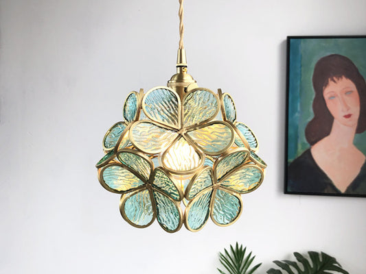 Blue Glass Pendant Light P139-Blue - Galaxy Lighting NZ