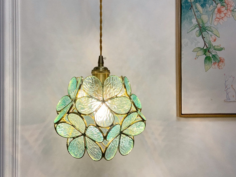 Blue Glass Pendant Light P139-Blue - Galaxy Lighting NZ
