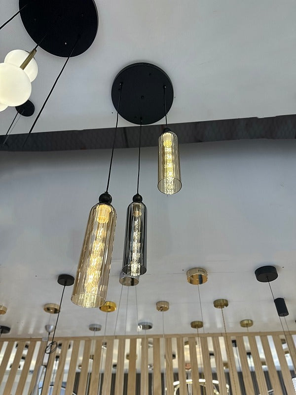 Vintage Style Glass Pendant Light P140-40cm - Galaxy Lighting NZ
