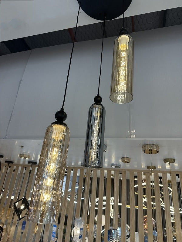 Vintage Style Glass Pendant Light P140-40cm - Galaxy Lighting NZ
