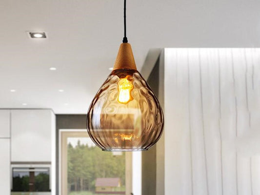 Amber Pendant Light P143-Amber - Galaxy Lighting NZ