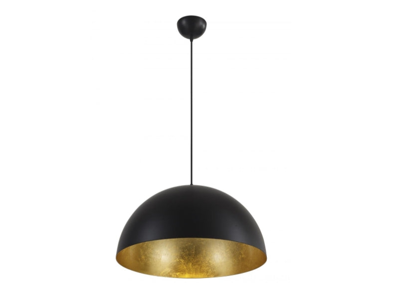 Black With Gold Color Interior Classic Pendant Light P145 - Galaxy Lighting NZ