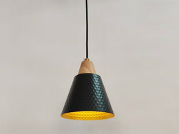 Vintage Black Lamshade Pendant Light P157-Black - Galaxy Lighting NZ