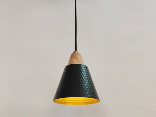 Vintage Black Lamshade Pendant Light P157-Black - Galaxy Lighting NZ