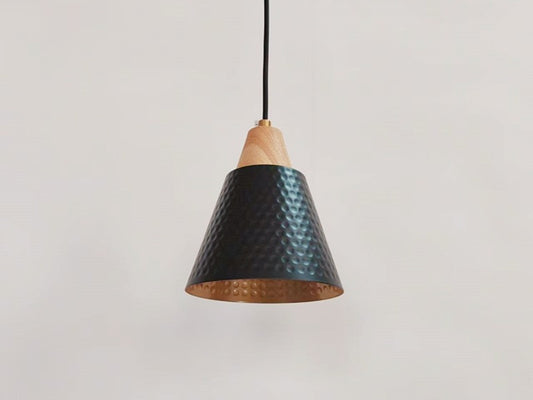 Vintage Black Lamshade Pendant Light P157-Black - Galaxy Lighting NZ