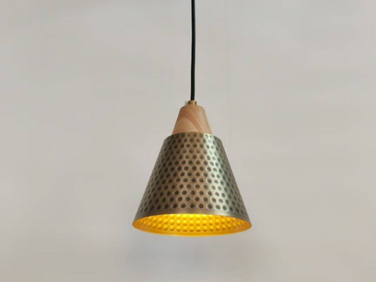 Vintage Gold Lamshade Pendant Light P157-Gold - Galaxy Lighting NZ