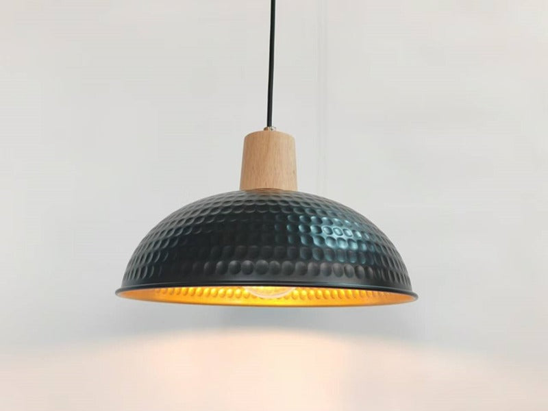 Vintage Black Lamshade Pendant Light P158-Black - Galaxy Lighting NZ
