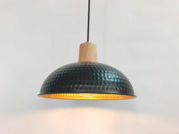 Vintage Black Lamshade Pendant Light P158-Black - Galaxy Lighting NZ
