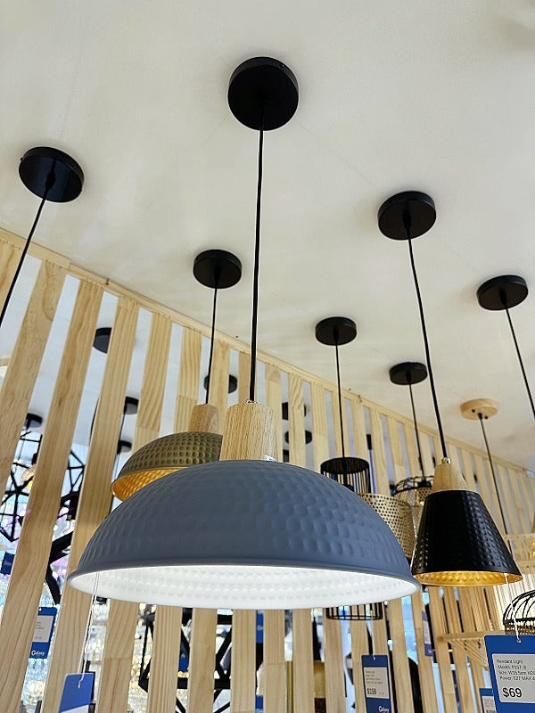 Blue Color Lamshade Pendant Light P158-Blue - Galaxy Lighting NZ