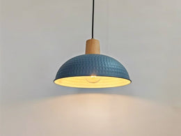 Blue Color Lamshade Pendant Light P158-Blue - Galaxy Lighting NZ