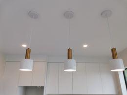 Pendant Light P159-White (DEMO） - Galaxy Lighting NZ