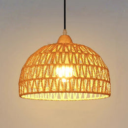 Hemp Rope Pendant Light P160-400 - Galaxy Lighting NZ