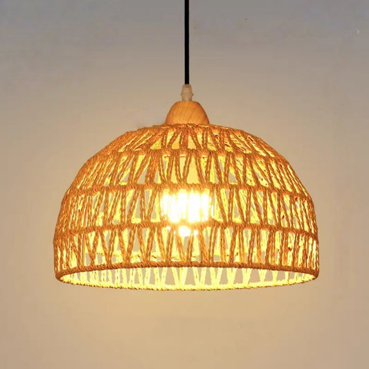 Hemp Rope Pendant Light P160-400 - Galaxy Lighting NZ