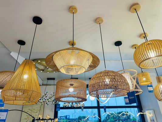 Hemp Rope Pendant Light P160-400 - Galaxy Lighting NZ