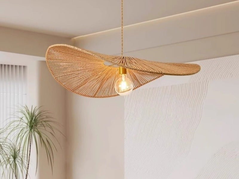 Rattan Pendant Light P161-60cm - Galaxy Lighting NZ
