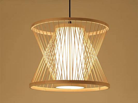 Rattan Pendant Light P167-35cm - Galaxy Lighting NZ