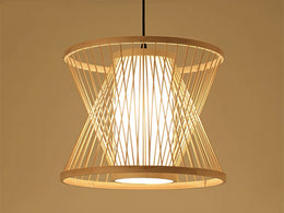 Rattan Pendant Light P167-35cm - Galaxy Lighting NZ