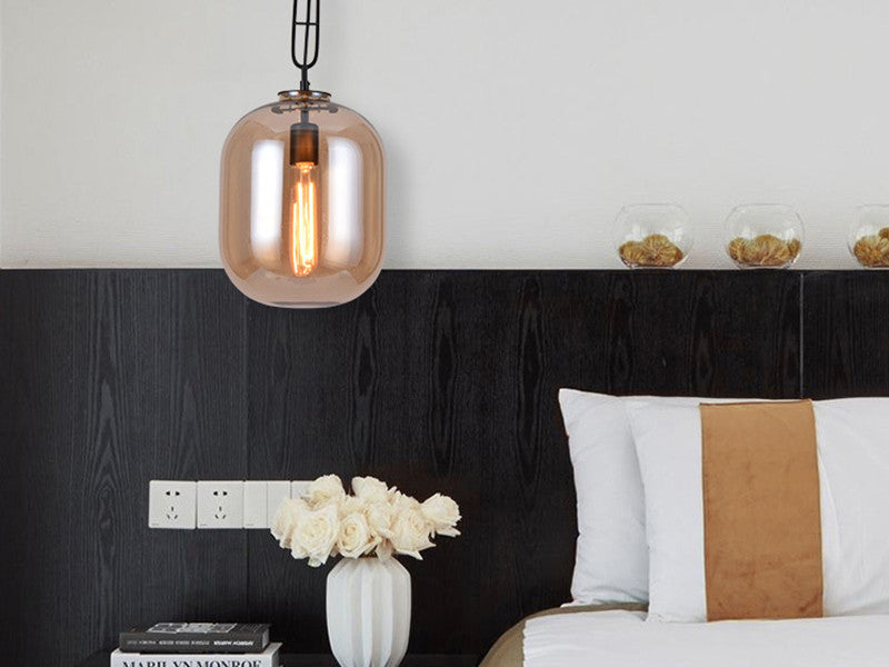 Amber Pendant Light P168-Amber - Galaxy Lighting NZ