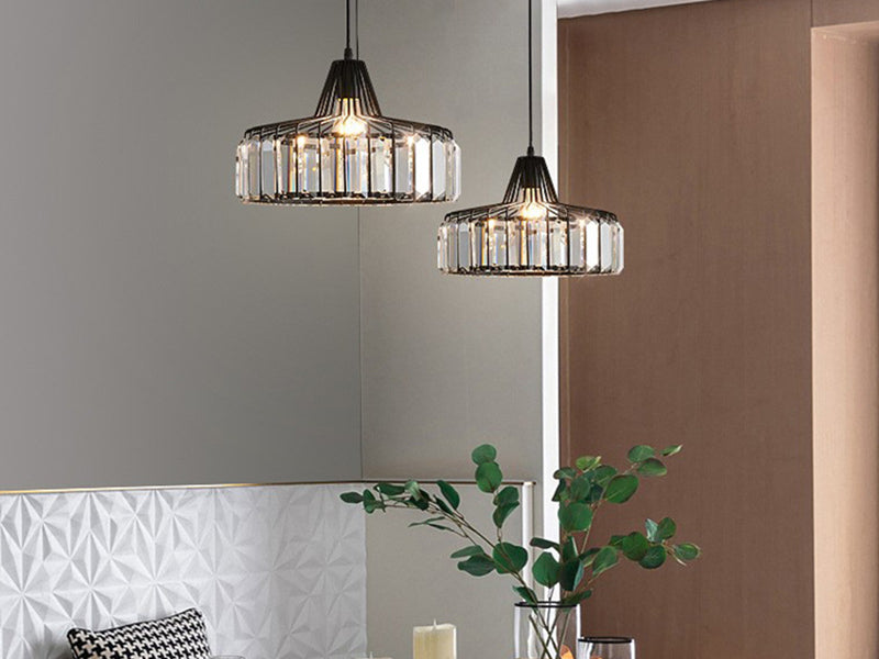 Industrial Glass Pendant Light P169 - Galaxy Lighting NZ