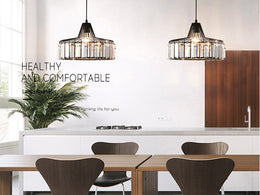 Industrial Glass Pendant Light P169 - Galaxy Lighting NZ