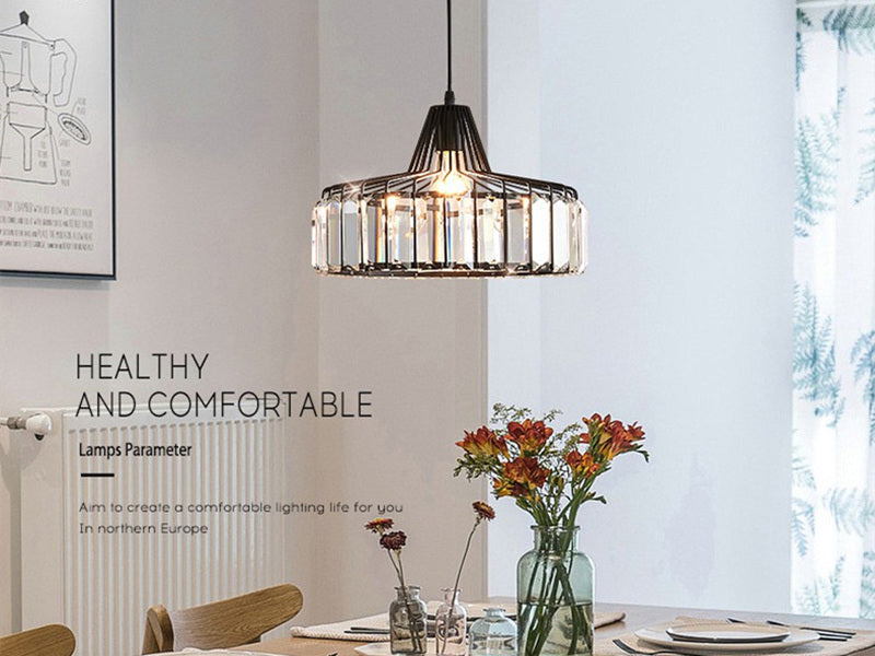 Industrial Glass Pendant Light P169 - Galaxy Lighting NZ