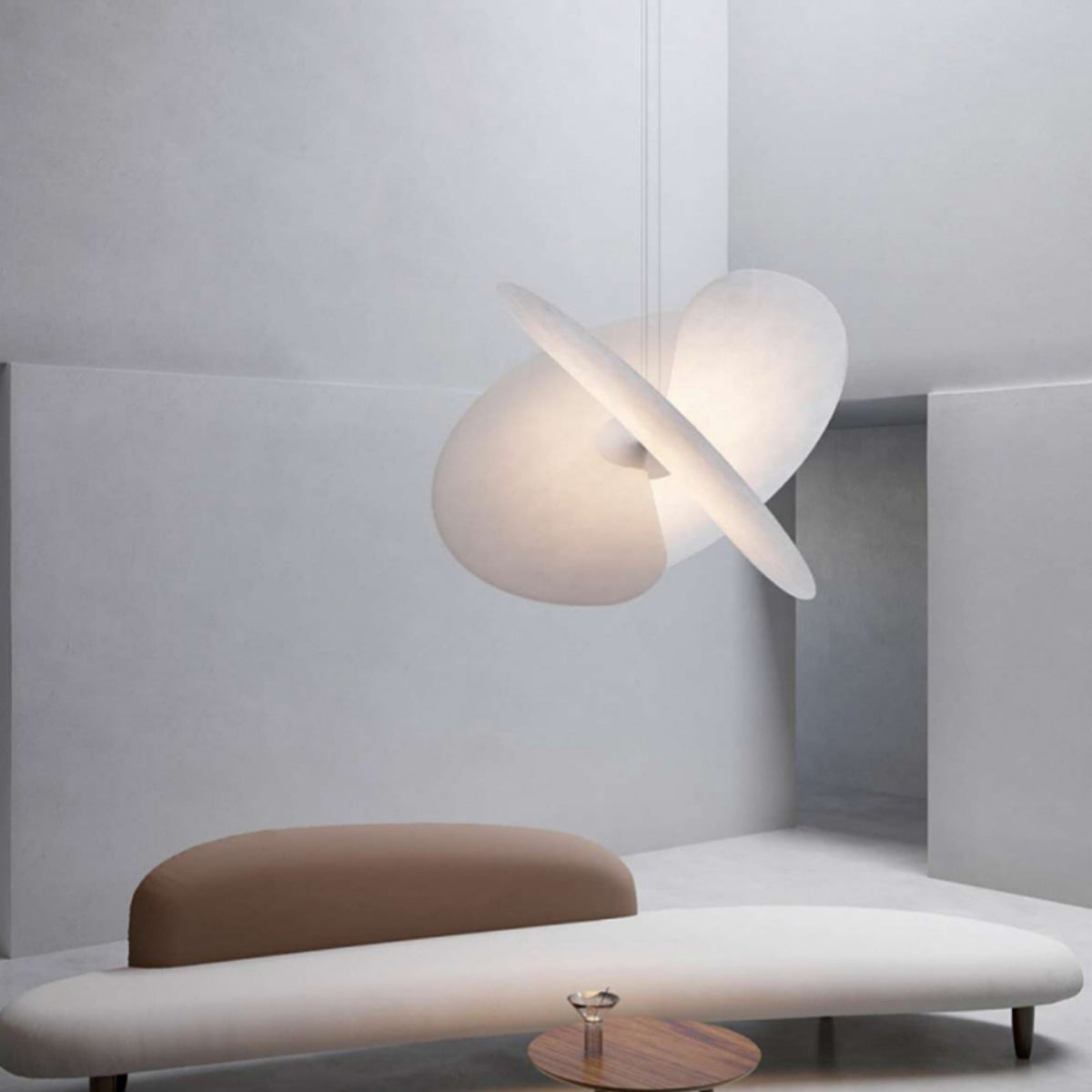 White Petal Pendant Light P170-80cm